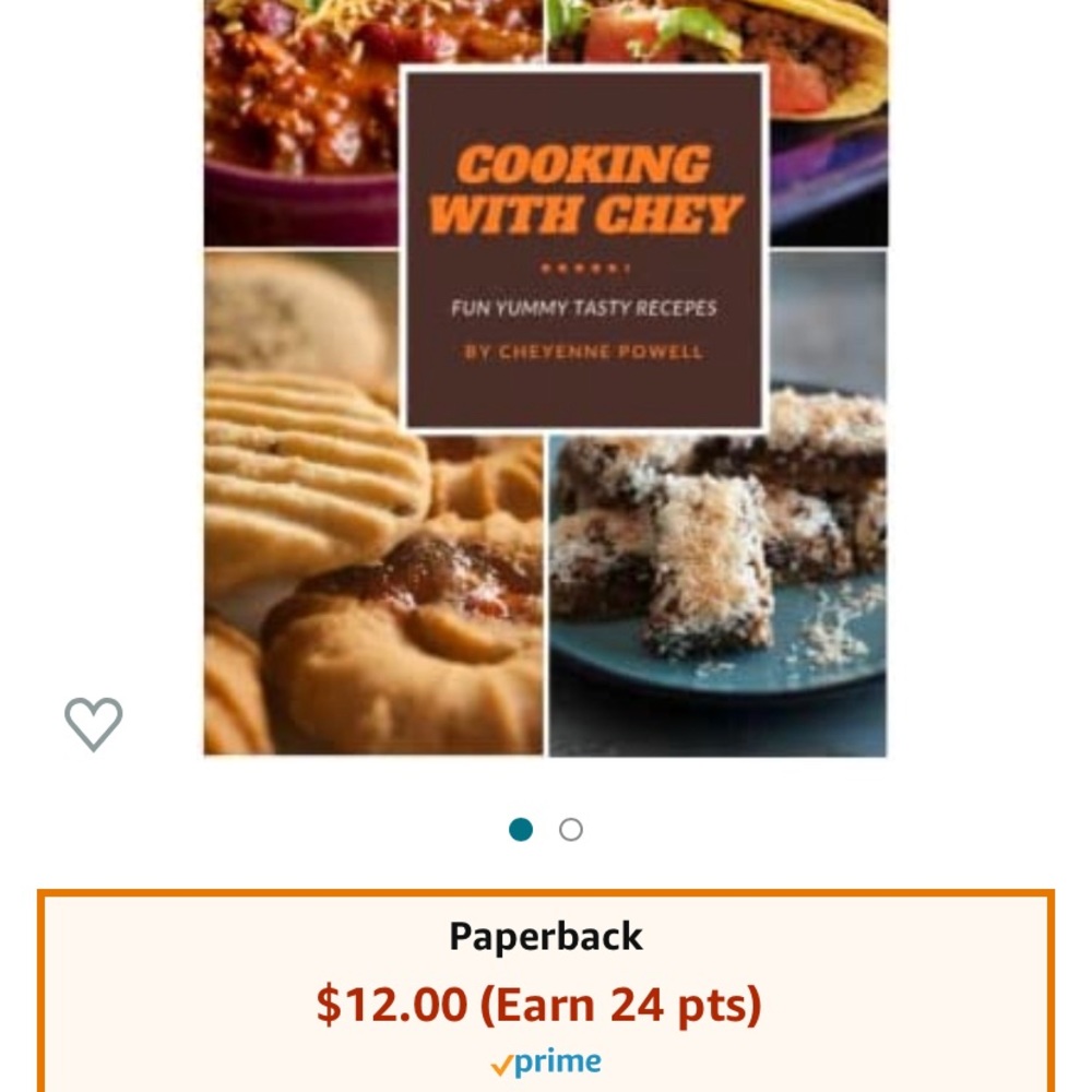 My daughter 1st cookbook it’s on Amazon called Cooking with Chey Check it out